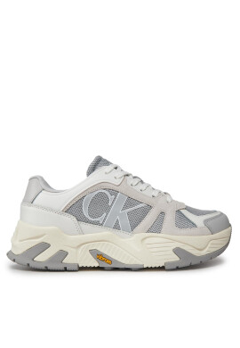 Calvin Klein Jeans Сникърси Chunky Runner Vibram Lth Mix YM0YM00719 Сив - Mera.bg