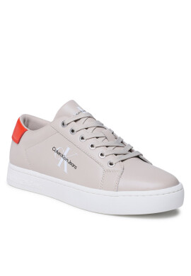 Calvin Klein Jeans Сникърси Classic Cupsole Laceup Low Lth YM0YM00491 Бежов - Mera.bg