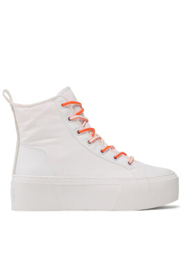 Calvin Klein Jeans Сникърси Flatform+ Cupsole Mid Softny YW0YW00918 Бял - Mera.bg