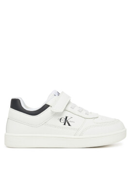 Calvin Klein Jeans Сникърси Low Cut Lace-Up/ Velcro Sneaker V1X9-82077-1355 S Бял - Mera.bg