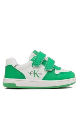 Calvin Klein Jeans Сникърси Low Cut Velcro Sneaker V1X9-80545-1355 Green/White X042 - Mera.bg