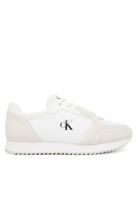 Calvin Klein Jeans Сникърси Runner Laceup Sock Mg Nylon Mix YW0YW01644 Бял - Mera.bg