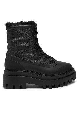Calvin Klein Jeans Туристически oбувки Flatform Lace Up Boot Padded YW0YW01557 Черен - Mera.bg