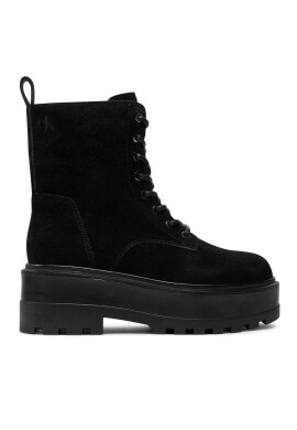 Calvin Klein Jeans Туристически oбувки Flatform Zip Laceup Mg S YW0YW01554 Черен - Mera.bg