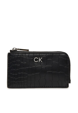 Calvin Klein Калъф за кредитни карти Ck Daily Zip Cardholder_Croco K60K612191 Черен - Mera.bg