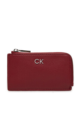 Calvin Klein Калъф за кредитни карти Ck Daily Zip Cardholder W/Chain K60K612281 Червен - Mera.bg