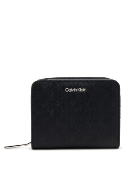 Calvin Klein Малък дамски портфейл Ck Must Medium Zip Around_Mono K60K612942 Черен - Mera.bg