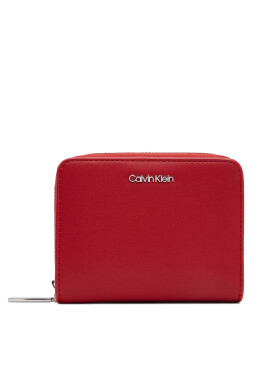 Calvin Klein Малък дамски портфейл Ck Must Medium Zip Around Wallet K60K611937 Червен - Mera.bg