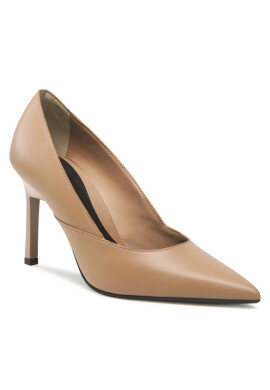 Calvin Klein Обувки на ток Geo Stiletto Pump 90 HW0HW01346 Safari Canvas RBC - Mera.bg