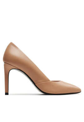 Calvin Klein Обувки на ток Heel Pump 90 Leather HW0HW01928 Бежов - Mera.bg