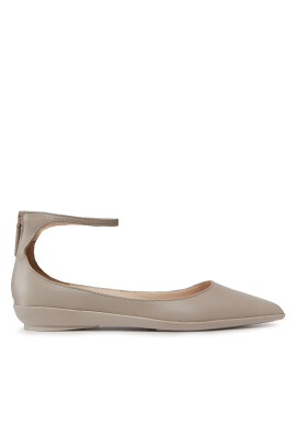 Calvin Klein Балеринки Wrapped Ankle Strap Ballerina HW0HW01840 Сив - Mera.bg