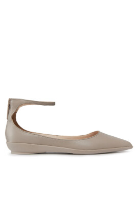 Calvin Klein Балеринки Wrapped Ankle Strap Ballerina HW0HW01840 Сив - Mera.bg