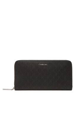 Calvin Klein Портфейл Ck Must Aop Large Zip Around LV04F1073G Черен - Mera.bg
