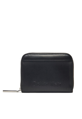 Calvin Klein Портфейл Embossed Logo Medium Zip Around K60K612965 Черен - Mera.bg