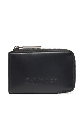 Calvin Klein Портфейл Embossed Logo Zip Cardholder K60K613157 Черен - Mera.bg