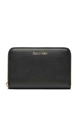 Calvin Klein Портфейл Foil Logo Medium Zip Around LV04F1091G Черен - Mera.bg