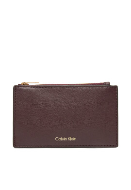 Calvin Klein Портфейл Foil Logo Top Zip Cardcase LV04F1090G Бордо - Mera.bg