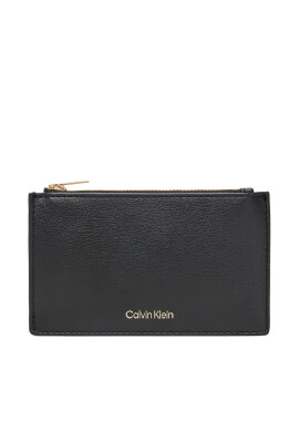 Calvin Klein Портфейл Foil Logo Top Zip Cardcase LV04F1090G Черен - Mera.bg
