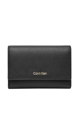 Calvin Klein Портфейл Foil Logo Trifold W/ Zip Pocket LV04F1117G Черен - Mera.bg