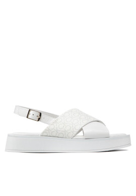 Calvin Klein Сандали Flatform Sanl Moni Mix HW0HW01138 White Mono Mix 0K5 - Mera.bg