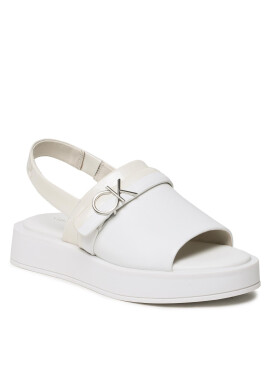Calvin Klein Сандали Dress Wedge Sandal HW0HW01605 White/Dk Ecru 0K4 - Mera.bg