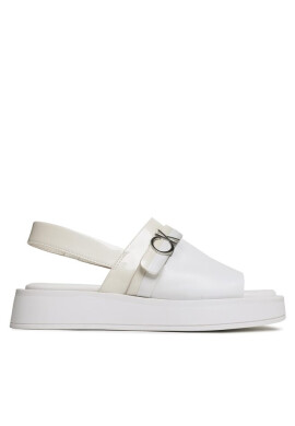 Calvin Klein Сандали Dress Wedge Sandal HW0HW01605 White/Dk Ecru 0K4 - Mera.bg