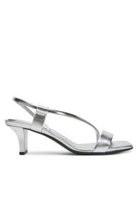 Calvin Klein Сандали Heel Sandal 50 Squared Metallic HW0HW02560 Сребрист - Mera.bg