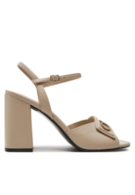 Calvin Klein Сандали Heel Sandal 85 Relock Lth HW0HW01937 Екрю - Mera.bg