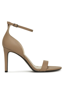 Calvin Klein Сандали Heel Sandal 90 - Lth HW0HW02337 Бежов - Mera.bg