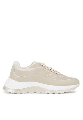 Calvin Klein Сникърси 2 Piece Sole Runner Lace Up HW0HW01640 Бежов - Mera.bg
