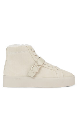 Calvin Klein Сникърси Fltfrm Cupsole Ht W/Hw Sue Wl HW0HW01819 Бежов - Mera.bg