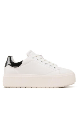 Calvin Klein Сникърси Squared Flatform Cupsole Lace Up HW0HW01775 Бял - Mera.bg