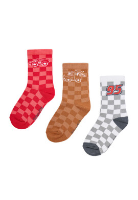 Cars Дълги чорапи CEO-ACCCS-AW25-300DPC(3-PACK) Червен - Mera.bg