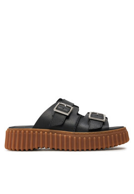 Clarks Чехли Torhill Slide 26176428 Черен - Mera.bg