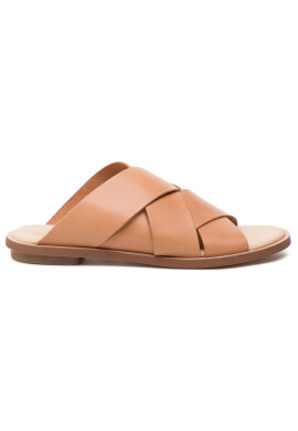 Clarks Чехли Willow Art 261394364 Light Tan Lea - Mera.bg