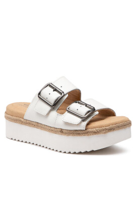 Clarks Еспадрили Lana Beach 261653944 White Leather - Mera.bg