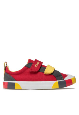 Clarks Кецове Foxing Lo K 261665707 S Red Combi - Mera.bg