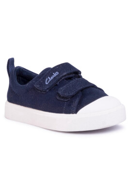 Clarks Кецове City Bright T 261490877 Navy Canvas - Mera.bg