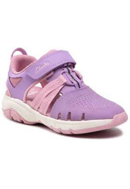 Clarks Сандали Rock Surf K 261576576 Lilac Leather - Mera.bg