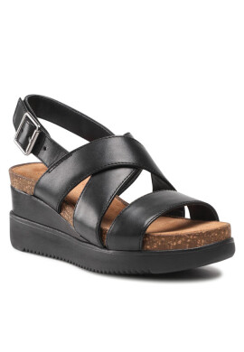 Clarks Сандали Lizby Cross 261591084 Black Leather - Mera.bg