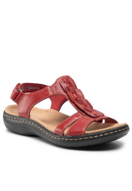 Clarks Сандали Laurieann Kay 261593014 Red Leather - Mera.bg