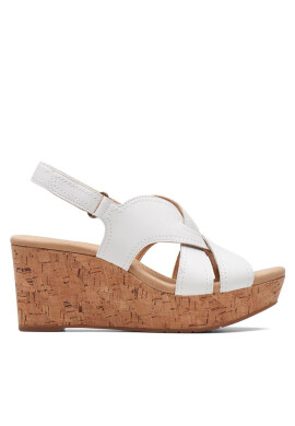 Clarks Сандали Rose Erin 26171306 White Leather - Mera.bg