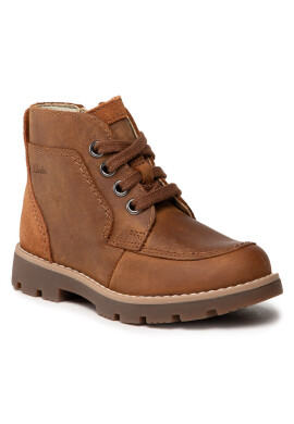 Clarks Зимни обувки Heath Lace T 261540917 Tan Leather - Mera.bg