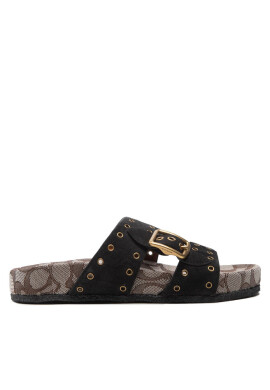 Coach Чехли Ally Suede CA460 Black/Oak - Mera.bg
