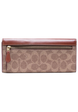 Coach Голям дамски портфейл Cb Ccv Sg Wyn Sft Wa C2327 B4/Tan Rust - Mera.bg