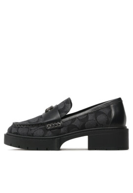 Coach лоуфъри с дебела подметка Leah Denim CG595 Black/Black - Mera.bg