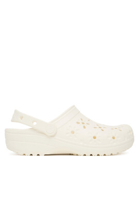 Crocs Чехли Classic Floral Cut-Out Clog 210927 Екрю - Mera.bg