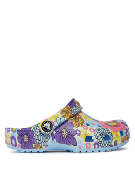 Crocs Чехли Classic Retro Floral Clog Kids 209059 Blue Calcite/Multi 4NT - Mera.bg