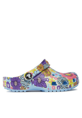 Crocs Чехли Classic Retro Floral Clog Kids 209059 Blue Calcite/Multi 4NT - Mera.bg