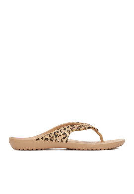 Crocs Джапанки KADEE II LEOPARD FLIP W 206398-98R Бежов - Mera.bg
